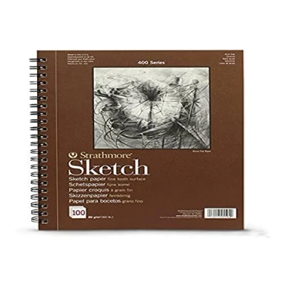 Imagen de Bloc Enc 21x29,7 100H Strathmore Sketch (400) 89g Blanc Nat