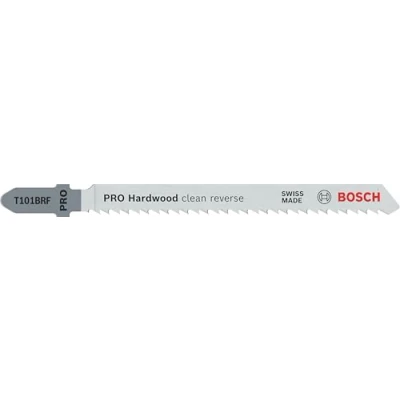 Imagen de Bosch Professional 5 x Hojas de Sierra calar T 101 BRF Clean for Hard Wood (para Madera dura, corte recto, accesorios calar)