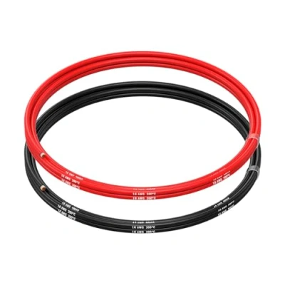 Imagen de MMOBIEL 16 AWG Cable Eléctrico de Silicona Gauge (1,31mm²) Cobre Estañado 2 Cables Separados Rojo y Negro Cada Uno 1,5 m para Drones, Impresoras 3D, Baterías, Altavoz, Tiras Led