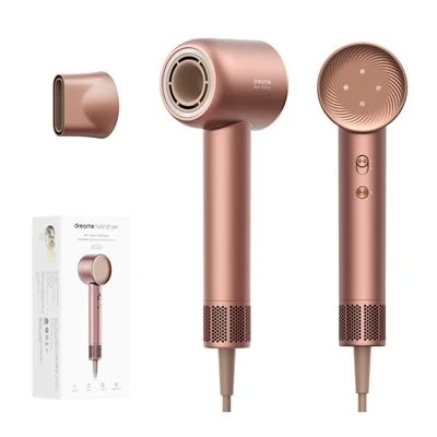 Imagen de Secador Dreame Hair Glory, 1600 W, 4 Niveles de Temperatura, 2 Velocidades Flujo Aire, 110.000 rpm, 70 m/s, Rosa