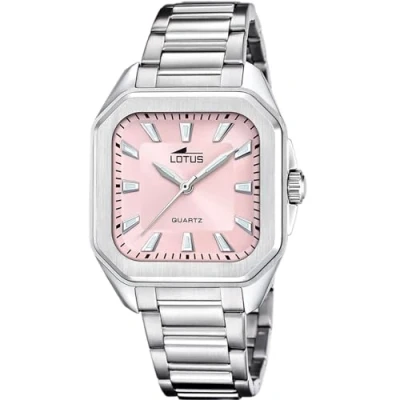 Imagen de LOTUS Reloj Mujer 18967/3 Square Series Caja de Acero Inoxidable 316l Plateado Correa