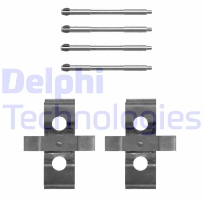 Imagen de DELPHI LX0652 Kit de accesorios, pastillas frenos PEUGEOT: 406 Coupé, ALFA ROMEO: 147, 156 Sportwagon, Berlina, FORD: Focus Mk1 Hatchback