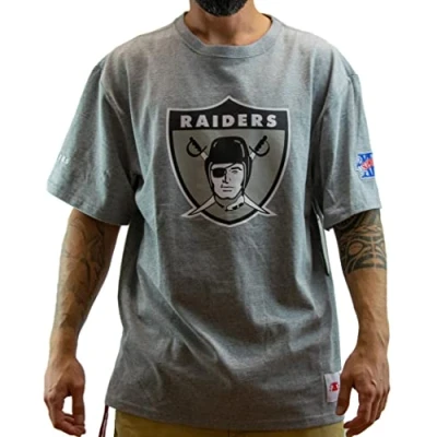 Imagen de Mitchell &amp; Ness NBA Team Origins S/S Top NBA, Grey Heather, Oakland Raiders, M