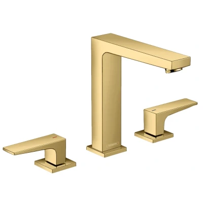 Imagen de hansgrohe Metropol 160 32515990 Grifo para lavabo (3 orificios), color dorado