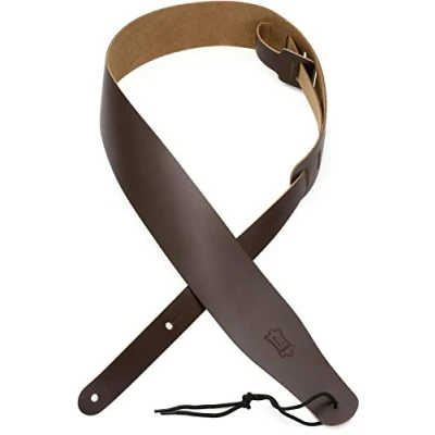 Imagen de Levy&#039;s Leathers Correa de cuero para guitarra 2 1/2 pulgadas, ajustable 38 a 51 pulgadas; marrón oscuro (M26 DBR)