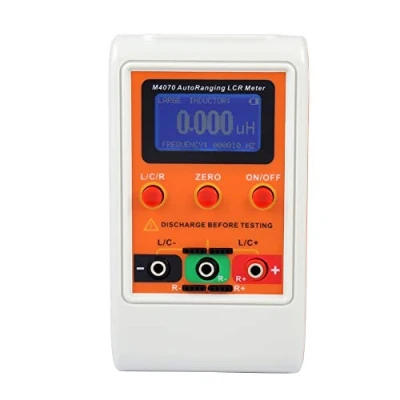 Imagen de Akozon Medidor de circuito LCR rango automático Inductancia/capacitancia/resistencia 1% precisión Pantalla 5 dígitos Probador componentes