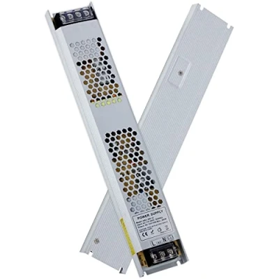 Imagen de VARICART Transformador 220V a 12V 300W 25A, IP20 Ultra Fino Driver LED AC DC Voltaje Constante Controlador LED, Baja Tensión Fuente de Alimentación para CCTV Tira Luz G4 MR16 GU5.3 Bombilla
