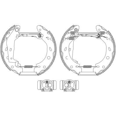 Imagen de TEXTAR Shoe Kit Pro 84057400 frenos, disco de tambor con cilindro freno rueda, accionador
