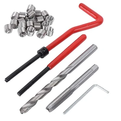 Imagen de Marhynchus 25Pcs M7 Kit de reparación roscas inserción para maquinaria procesamiento con caja plástico transparente