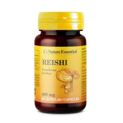 Imagen de Nature Essential Reishi 50 Cápsulas Bote para Días Favorece al Sistema Inmunológico y Hepático Contribuye a Reducir Fatiga Cansancio
