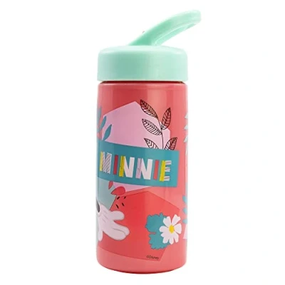 Imagen de Botella de agua deportiva con pajita y asa incorporada 410 ml Minnie Mouse