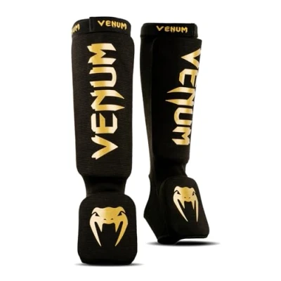 Imagen de VENUM 0480 126 L Espinilleras, Adultos Unisex, Negro/Oro,