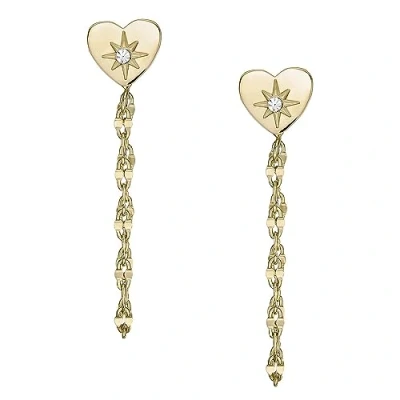Imagen de Fossil Jewelry Pendientes goldcoloured, Mujer, Talla: One Size, Gold coloured