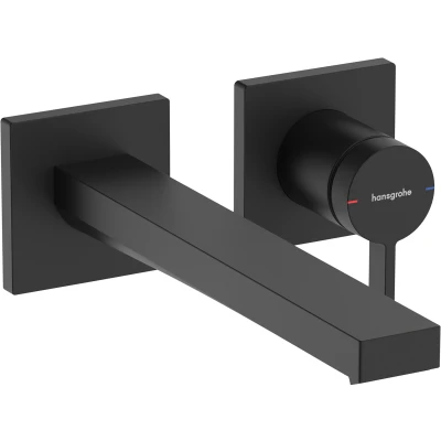 Imagen de hansgrohe Tecturis E grifo lavabo empotrado con desagüe, monomando 22,5 cm, mezclador ahorro de agua (EcoSmart+), negro mate, 73051670