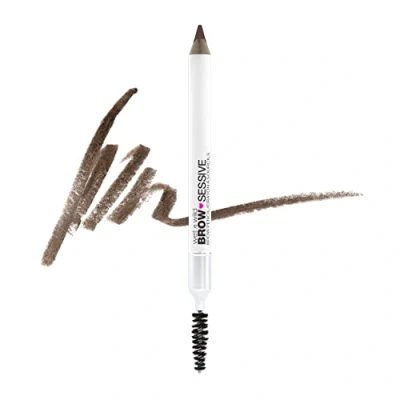 Imagen de wet n wild, Lápiz de Cejas Brow Sessive, Doble Punta con Pincel en Espiral para Finas y Gruesas, Fórmula Aspecto Natural, Definición Color, Marrón Medio