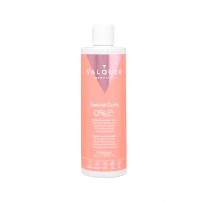 Imagen de Válquer Profesional Champú Especial Rizos, Método Curly Girl, para Cabellos Rizados, Sin Sulfatos, Sal, Vegano Cabello Rizado, Rizos Perfectos, Hasta 96% Origen Natural, 400 Mililitros