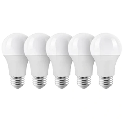 Imagen de ZONE LED bombillas E27, 8,5 W, 806 lúmenes, luz blanca cálida, 3000 K, equivalente a bombilla de 60 A60, 200, bajo consumo (5 unidades)