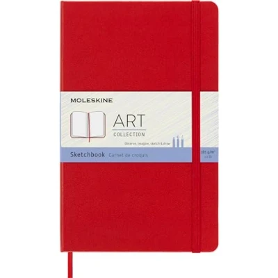 Imagen de Moleskine S30345 Cuaderno de bocetos (tamaño grande, tapa dura), color rojo