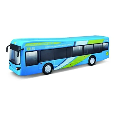 Imagen de Maisto Tech R/C City Bus Autobús teledirigido con luz y Puertas automáticas, Mando Mini Pro, a Partir de 5 años, 33 cm, Pilas no Incluidas, Color Azul (582734)