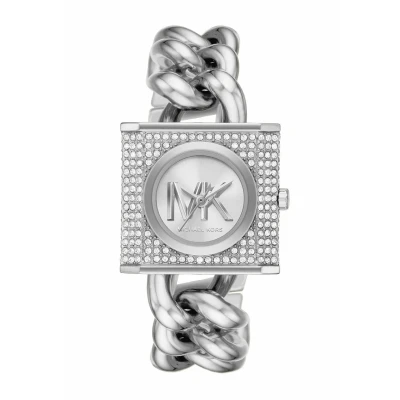 Imagen de Michael Kors Traditional MK Chain LOCK Reloj silvercoloured, Mujer, Talla: One Size, Silver coloured