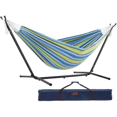 Imagen de Vivere UHSDO8 24 Hamaca con soporte incluido, multicolor, 250 cm, doble, diseño Oasis