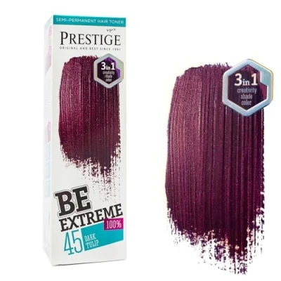 Imagen de Vip&#039;s Prestige Be Extreme Tóner Semi Permanente para Pelo, Color Tulipan Oscuro 45 Sin Amoniaco, Parabenos y PPD