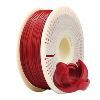 Imagen de eSUN Kit de PLA+ Refill Filamento y Bobina, Recarga PLA Plus 1.75mm Extraíble eSpool+, 1KG (2.2 LBS) para Impresoras 3D,Rojo Oscuro