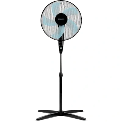 Imagen de Grunkel Ventilador de Pie FAN 165XNG 16&quot; con 3 Velocidades, Altura Regulable Base en Forma Aspa 50cm Diámetro 50W Negro