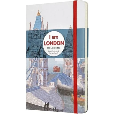 Imagen de Moleskine I Am London Cuaderno Grande de Rayas Edición Limitada Tapa Dura
