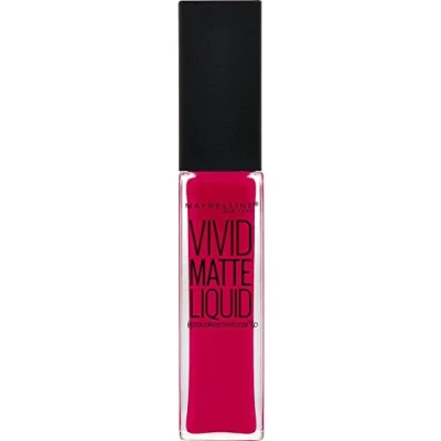 Imagen de Maybelline Color Sensational Vivid Matte Liquid 30 Fuchsia Ecstacy barra de labios Rosa Mate Barras (Rosa, Ecstacy, 1 Colores, Mujeres, Mate, Líquido)
