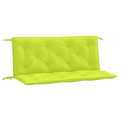 Imagen de vidaXL Cojines de Banco Jardín 2 uds, Almohadas Asiento Respaldo, Almohadillas para Muebles, Decoración Patio Salón, Verde Brillante
