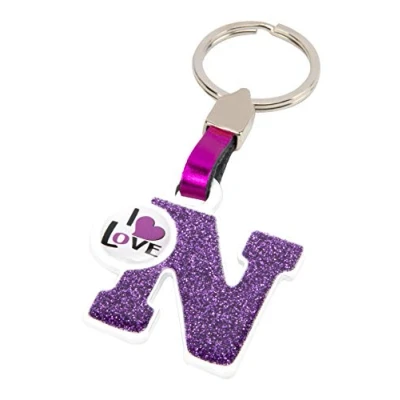Imagen de Bc Corona BCCorona LLA01014 Llavero Metálico I LOVE Letra N Color Rosa