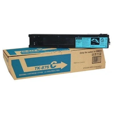 Imagen de TASKalfa 750c Kyocera TK 875C toner cian (original)