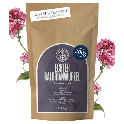 Imagen de Té de raíz valeriana Monte Nativo (200g) secado suavemente, aromático y sabroso 100% puro natural Sin aditivos (Valeriana officinalis)