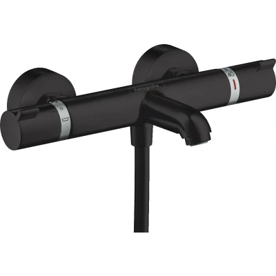 Imagen de Hansgrohe Ecostat Termostato de bañera Comfort visto, negro mate, 13114670