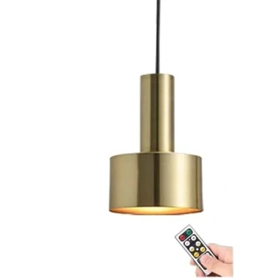 Imagen de Mini lámpara colgante que funciona con pilas mando a distancia, pequeña de techo moderno para interiores araña inalámbrica cocina isla dormitorio comedor bar ( Col