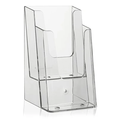 Imagen de VITAdisplays Soporte para flyer (DIN A6, 2 pisos), transparente