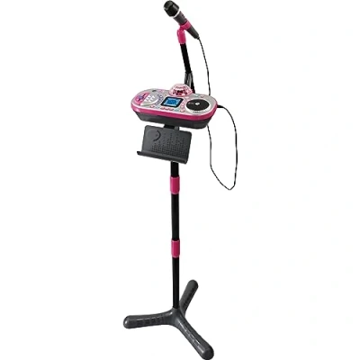 Imagen de VTech Kidi Super Star DJ Studio Pink Juguete de Karaoke 10 en 1 con micrófono, Mesa Mezclas extraíble y Muchos Efectos para editar la música, niños 6 a 12 años