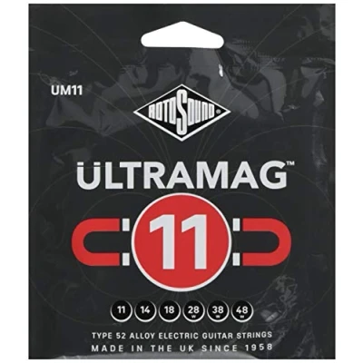 Imagen de cuerdas Rotosound para Guitarra Eléctrica ULTRAMAG 6 UM11 Medium 11 48