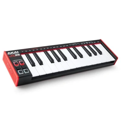 Imagen de AKAI Professional LPK25 Тeclado controlador MIDI USB con 25 teclas de sinte sensibles para Mac y PC, arpegiador software producción musical