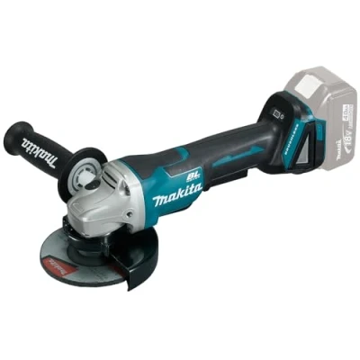 Imagen de Makita DGA508ZJ Miniamoladora 125mm 18V con interruptor de palanca + maletin Makpac