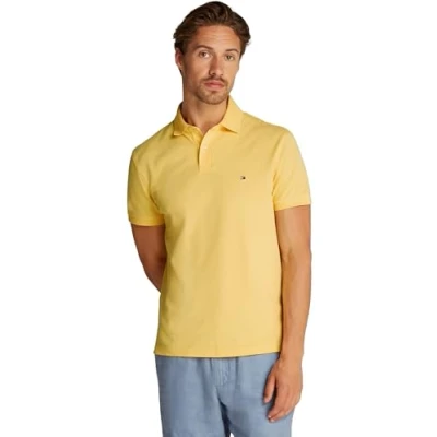 Imagen de Tommy Hilfiger 1985 Regular Polo Mw0mw17770 Camiseta, Amarillo (Citronella), L para Hombre