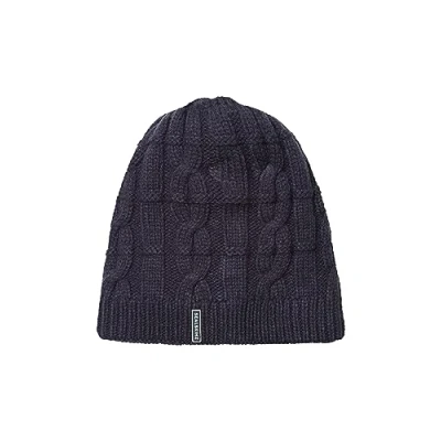 Imagen de SEALSKINZ Blakeney Gorro de Punto Trenzado Impermeable para Tiempo frío, Azul Marino, XXL