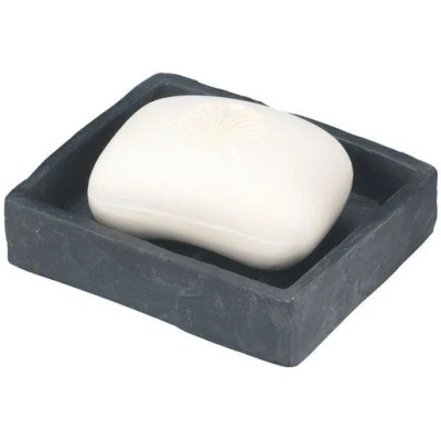 Imagen de Wenko Slate Rock jabonera sin soporte negro gris 17922100