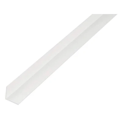 Imagen de Alberts 479206 Perfil de ángulo, Plástico, blanco, 1000 x 10 mm
