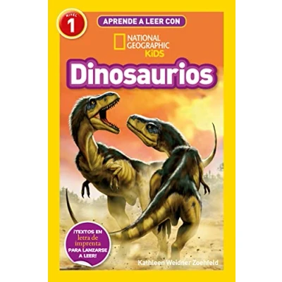 Imagen de Aprende a leer con National Geographic (Nivel 1) Dinosaurios: ¡Textos en letra de imprenta para lanzarse leer! (National Kids)