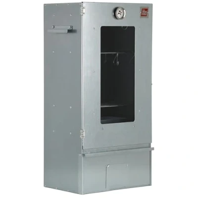 Imagen de ITA Ahumador 7002 81x29x40 cm de acero inoxidable con Termómetro y Accesorios Resistente a la Corrosión, Duradero Ahumadero Premium para Carne, Pescado, Queso, Salchichas
