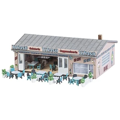 Imagen de FALLER 232327 Tiziano Ice Cream Parlor N Scale Building Kit Juego de construcción, Color sin indicación, pequeño