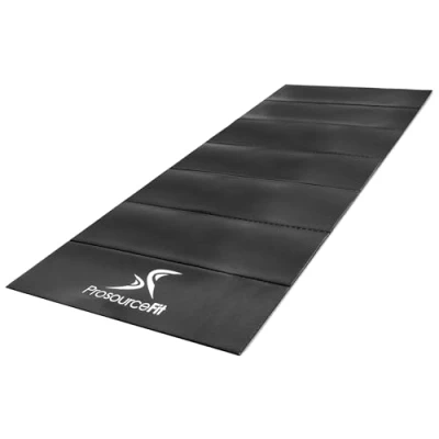 Imagen de ProsourceFit Treadmill &amp; Exercise Equipment Mats, Folding (7’L x 3’W ¼T) Designs, High Density PVC Floor Protector,Black