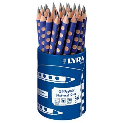 Imagen de LYRA Groove, Lápices de grafito, Triangular con zona grip natural, Bote plástico, B
